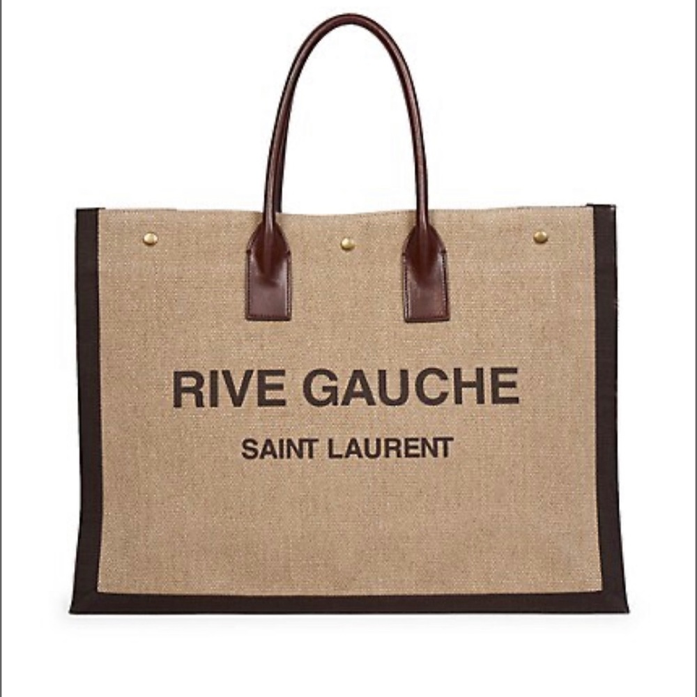 Authentic Saint Laurent Linen Tote